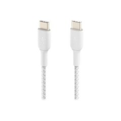 Belkin BOOST CHARGE 1m USB Type-C Cable - Premium Quality, Fast Charging, Durable & Stylish White Design